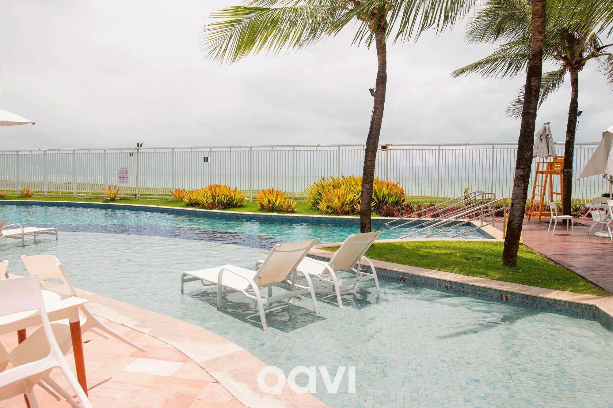 Qavi - Flat Resort Beira Mar Cotovelo #Inmare322 Парнамирин Экстерьер фото